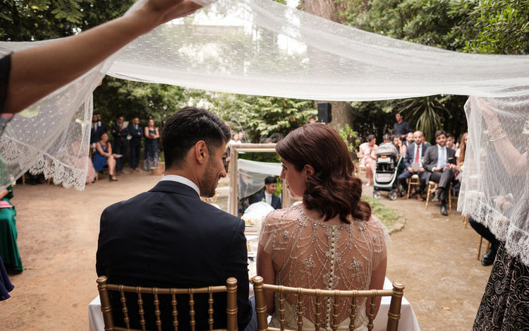 Persian wedding in a garden at Oporto